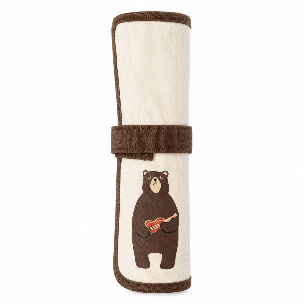 Estuche Oso Enrollable Kawaii