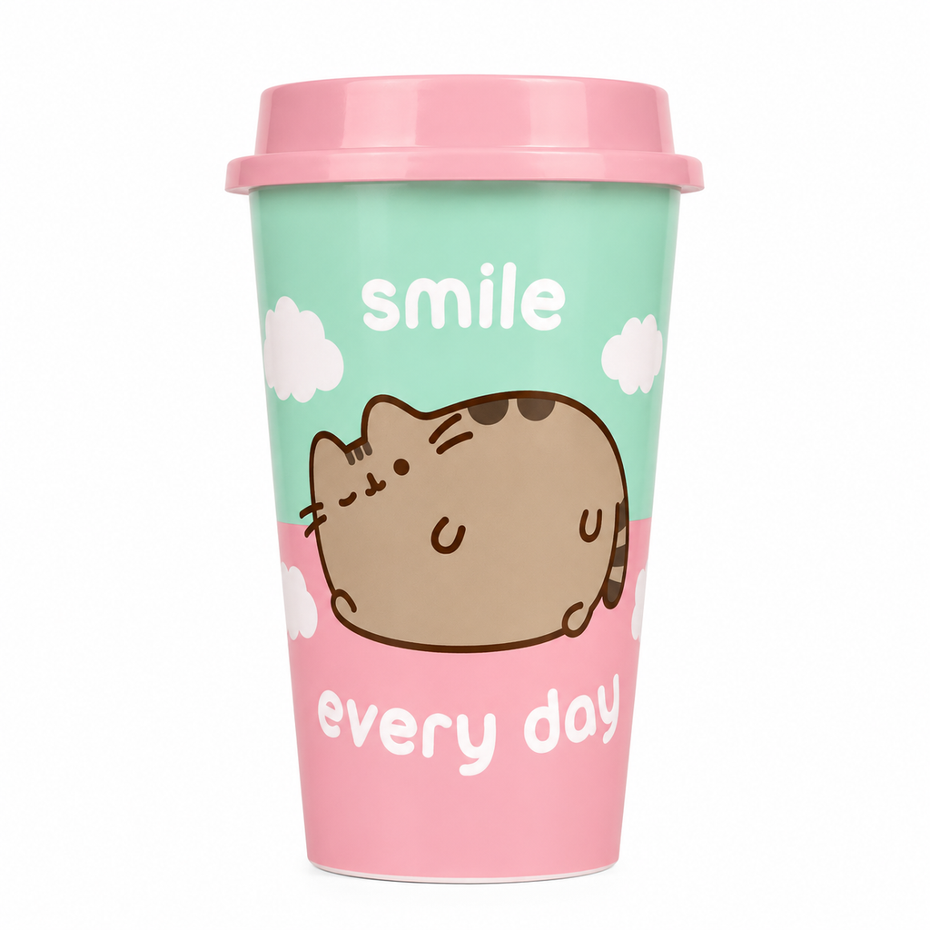 Set Lonchera y Vaso Pusheen para Niños