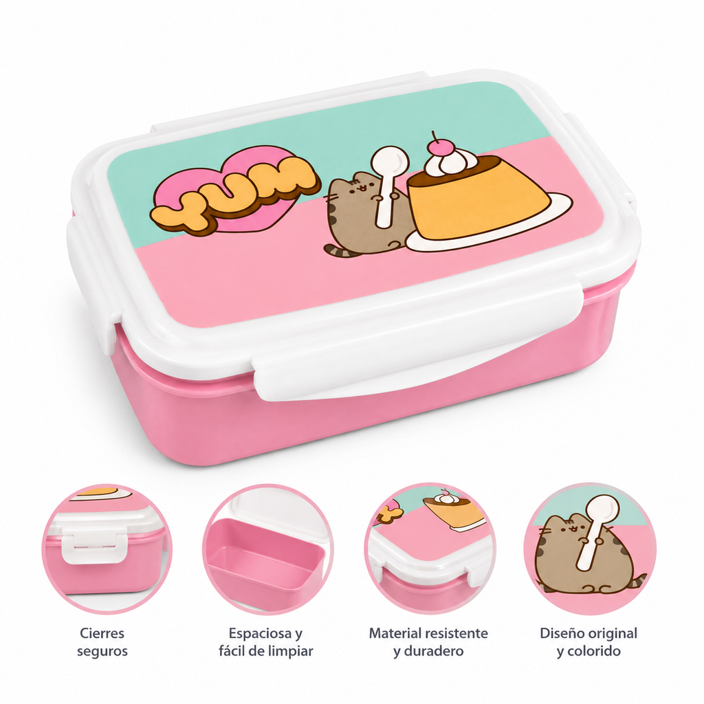 Set Lonchera y Vaso Pusheen para Niños