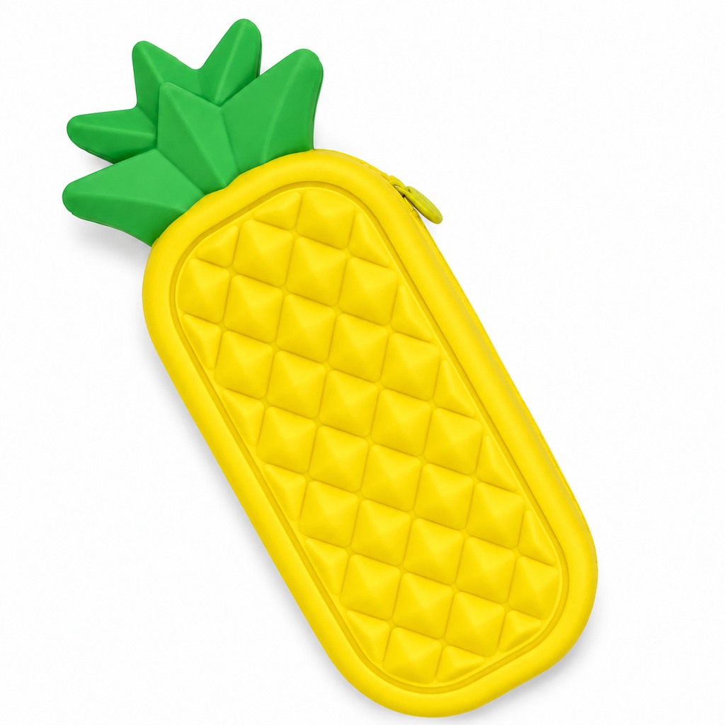 Estuche Kawaii Piña de Silicona