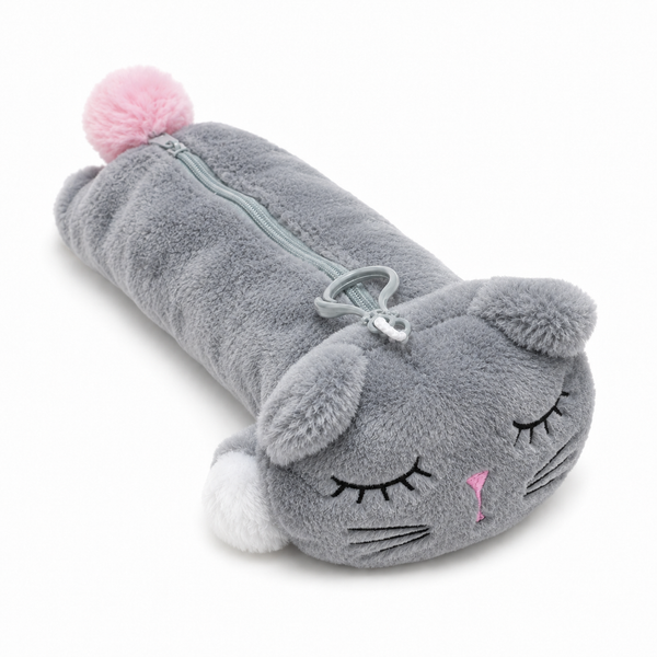Estuche Plush Gatito Kawaii