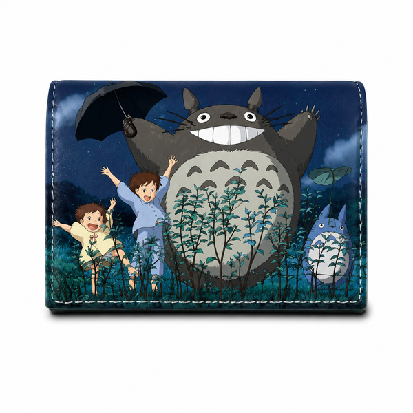 Tarjetero Totoro con Compartimentos Transparentes