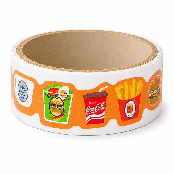 Masking Tape Cutie Stickers - Fast food