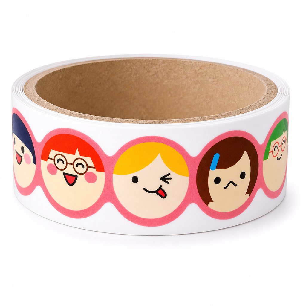 Masking Tape Cutie Stickers - Rostros