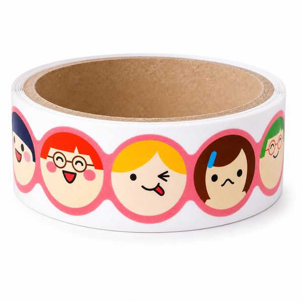Masking Tape Cutie Stickers - Rostros