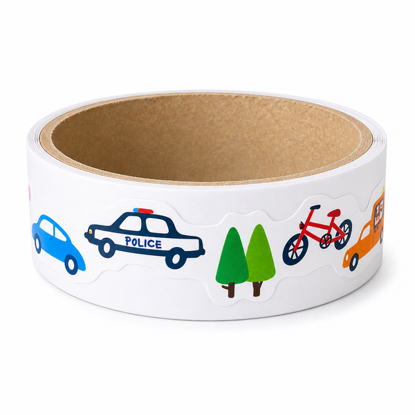 Masking Tape Cutie Stickers - Transporte