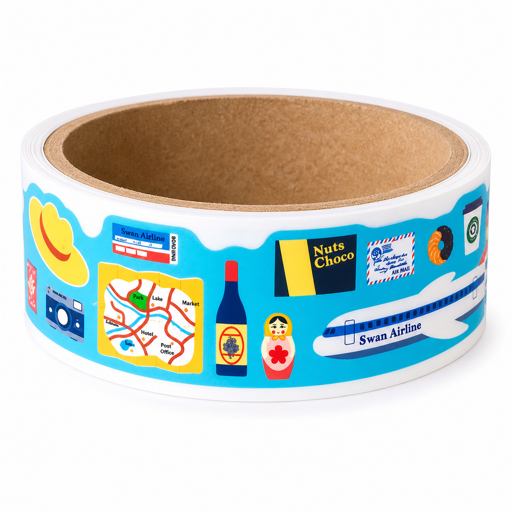 Masking Tape Cutie Stickers - Travel