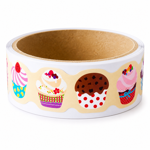 Masking Tape Cutie Stickers - Cupcake