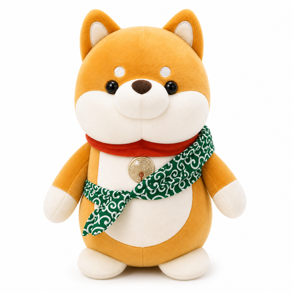 Peluche perro shiba inu amarillo