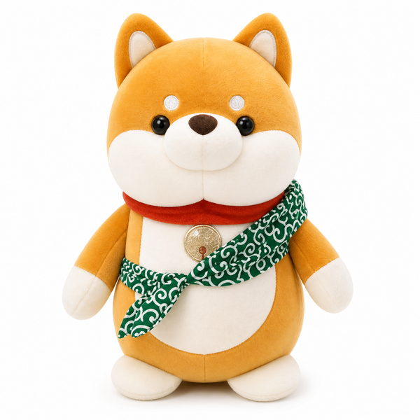 Peluche perro shiba inu amarillo