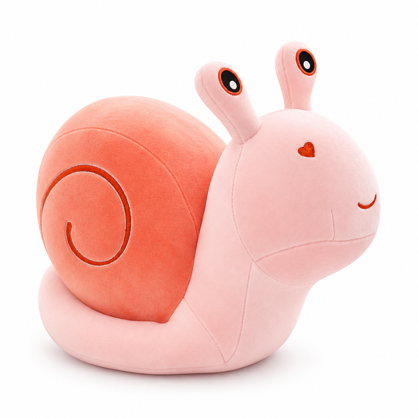 Peluche caracol rosado