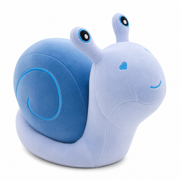 Peluche caracol azul