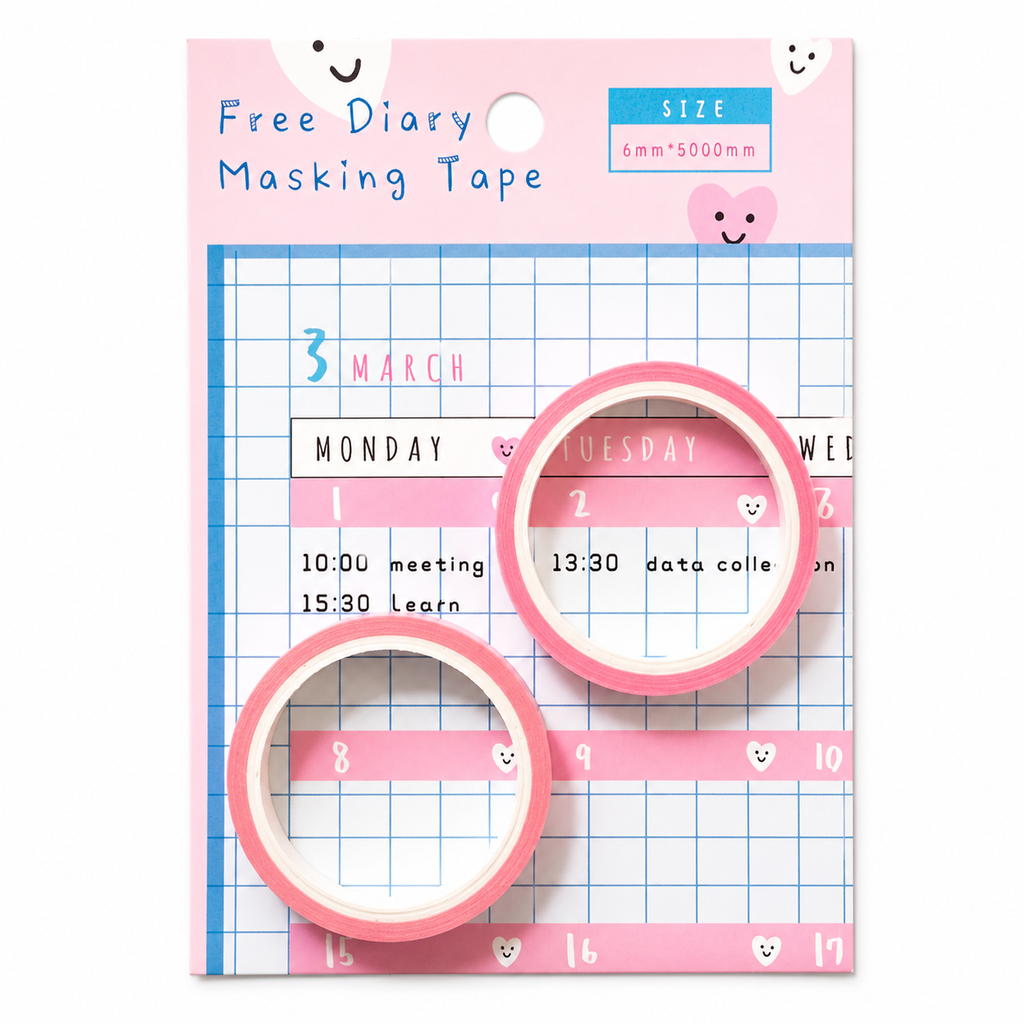 Set Washi Tape Planner + Stickers Meses