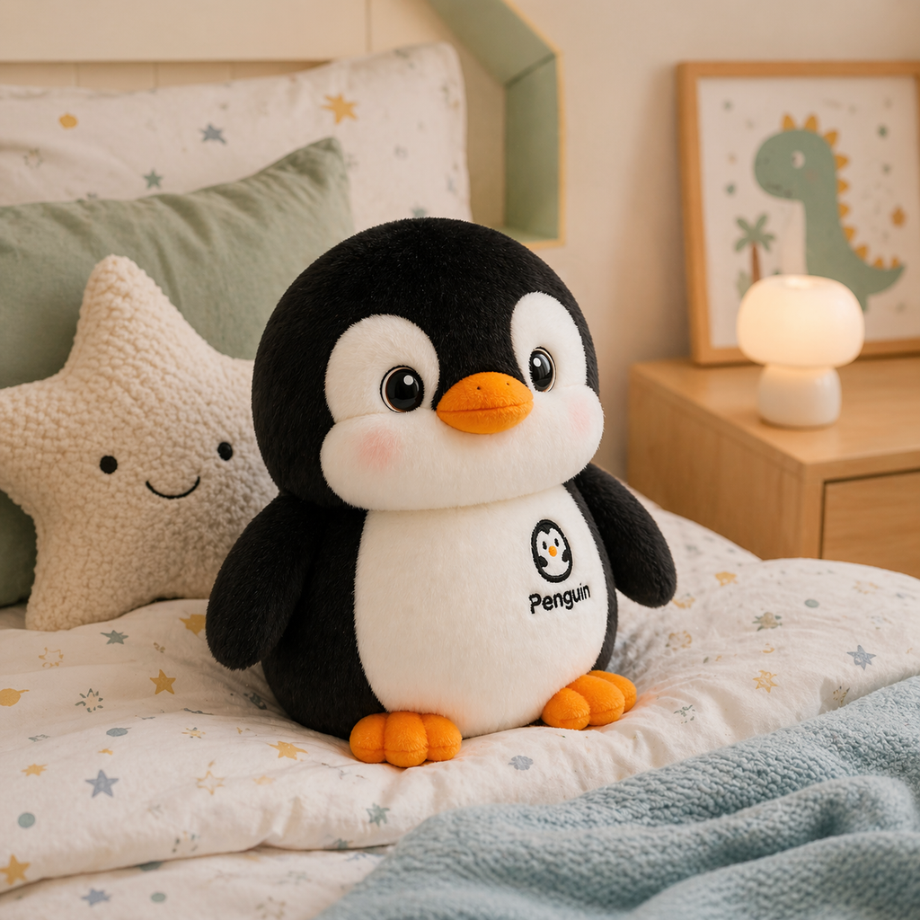 Peluche Pingüino Kawaii Suave y Esponjoso