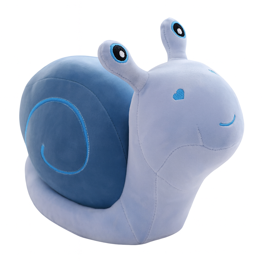 Peluche caracol azul