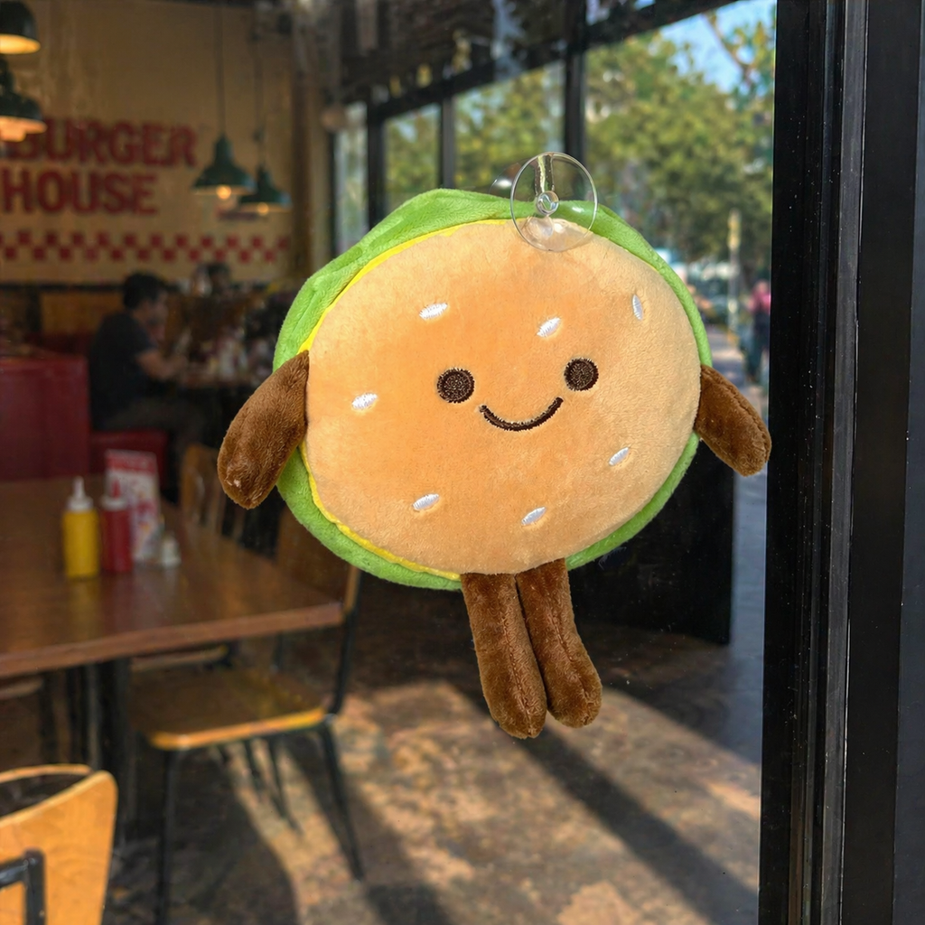 Peluche Hamburguesa Kawaii con Ventosa