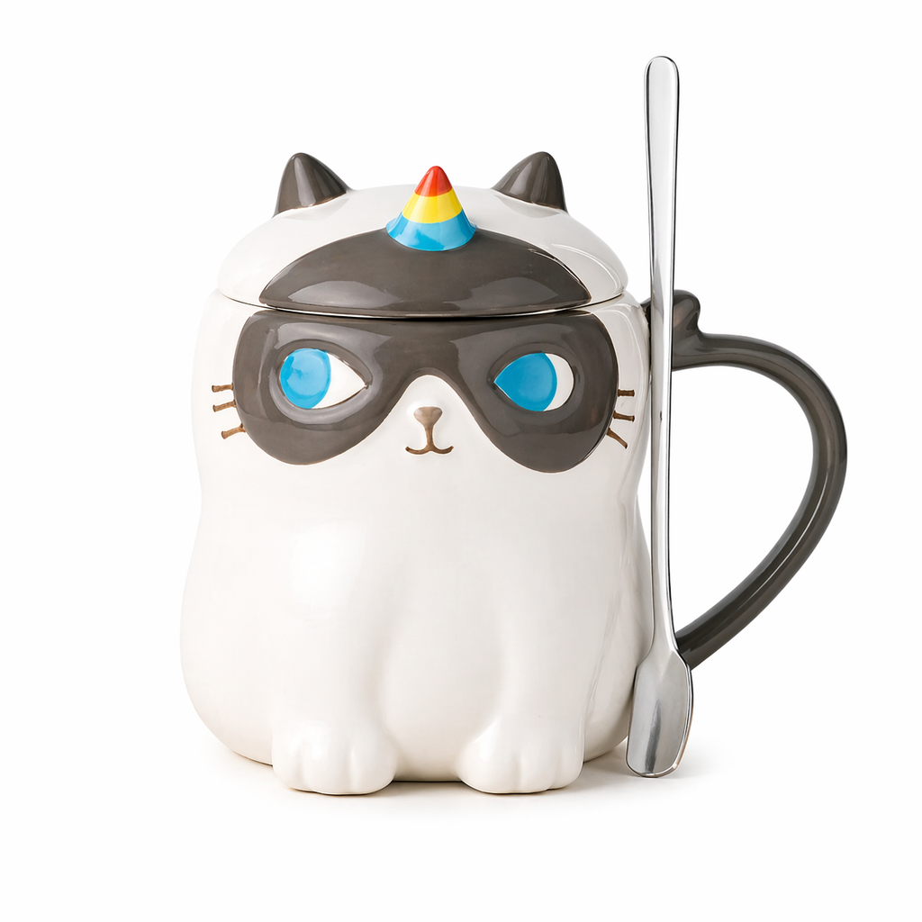 Taza Gato Unicornio Kawaii
