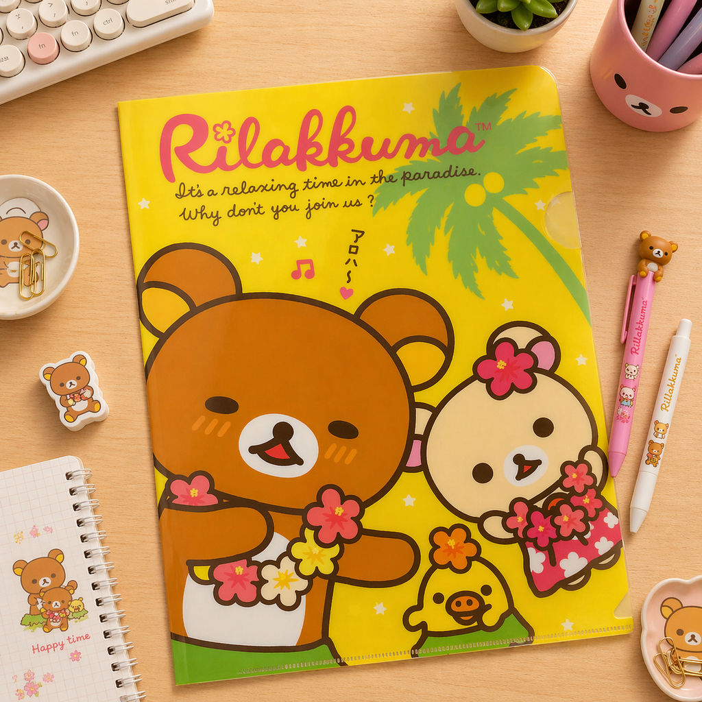 Carpeta Rilakkuma A4 Plástica