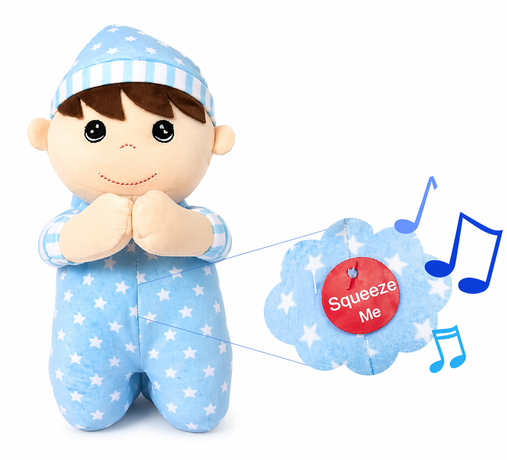 Peluche Muñeco Rezando con Sonido (niño)