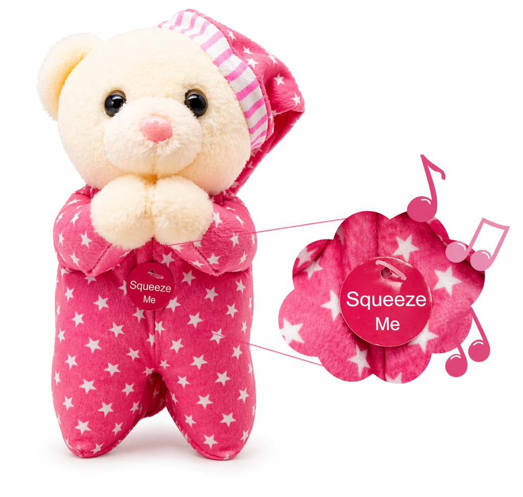 Peluche Osito Rezando con Sonido (niña)