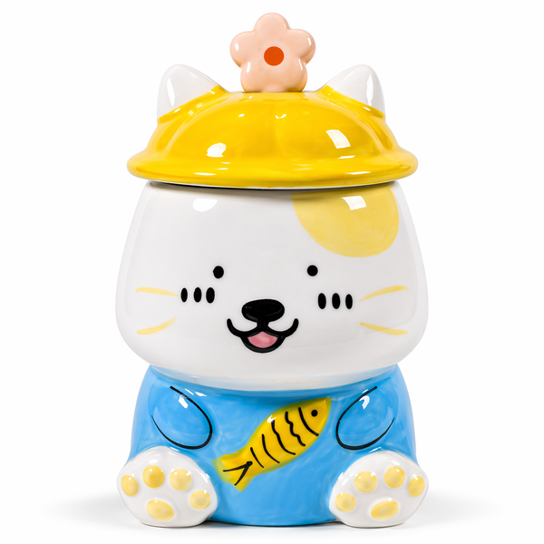 Tazón Kawaii Osito con Pescado