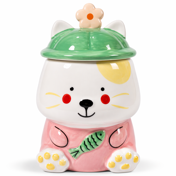 Tazón Kawaii Osito con Pescado