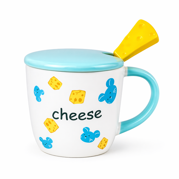 Tazón Kawaii Ratoncito con Queso