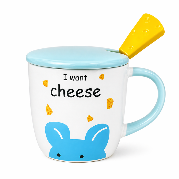 Tazón Kawaii Ratoncito con Queso