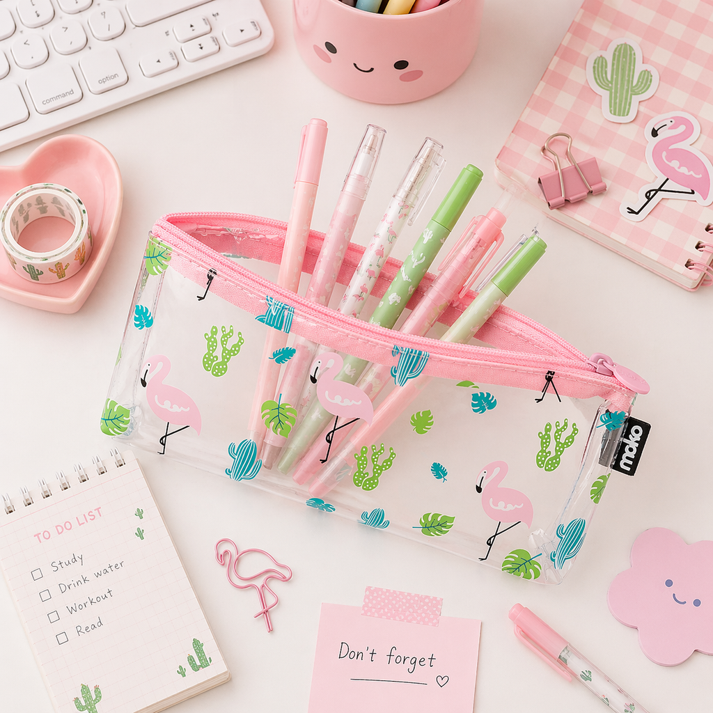 Estuche Flamenco Kawaii