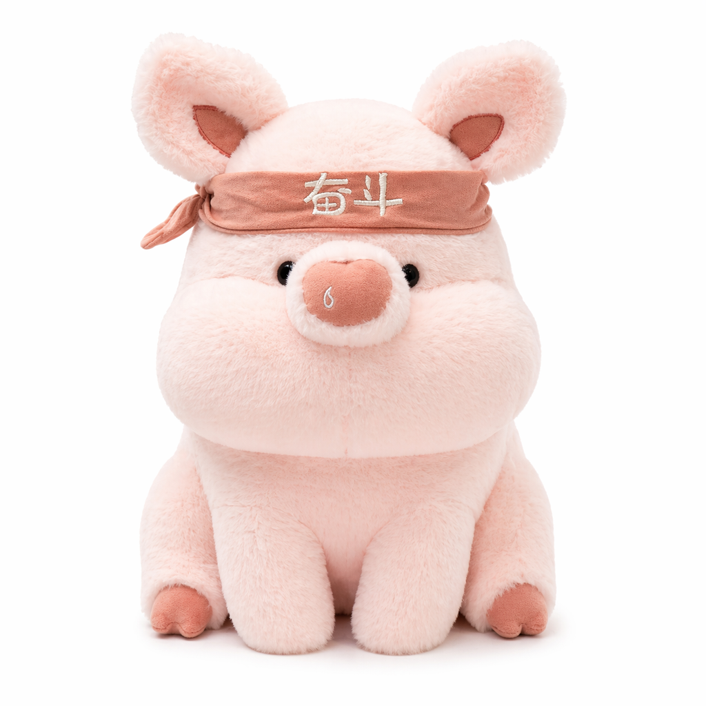 Peluche Cerdito Kawaii con Bandana