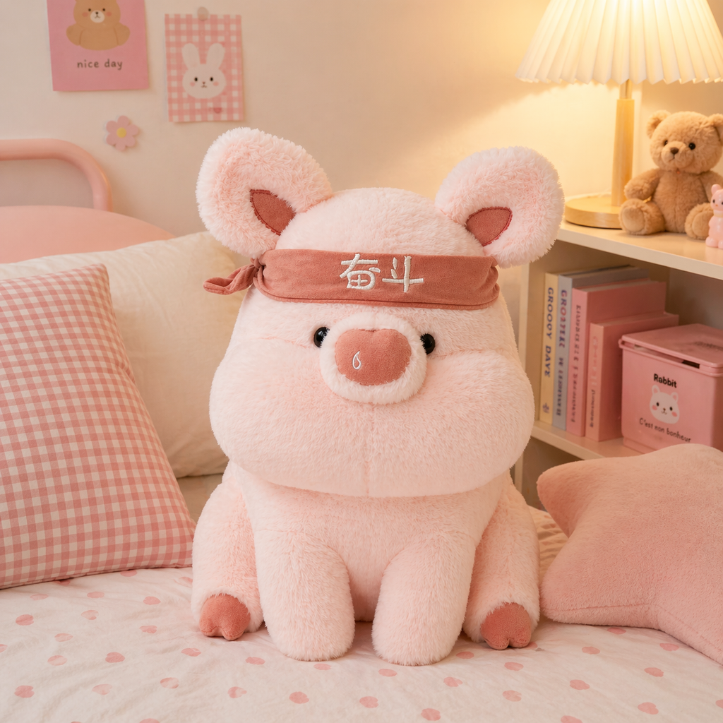 Peluche Cerdito Kawaii con Bandana