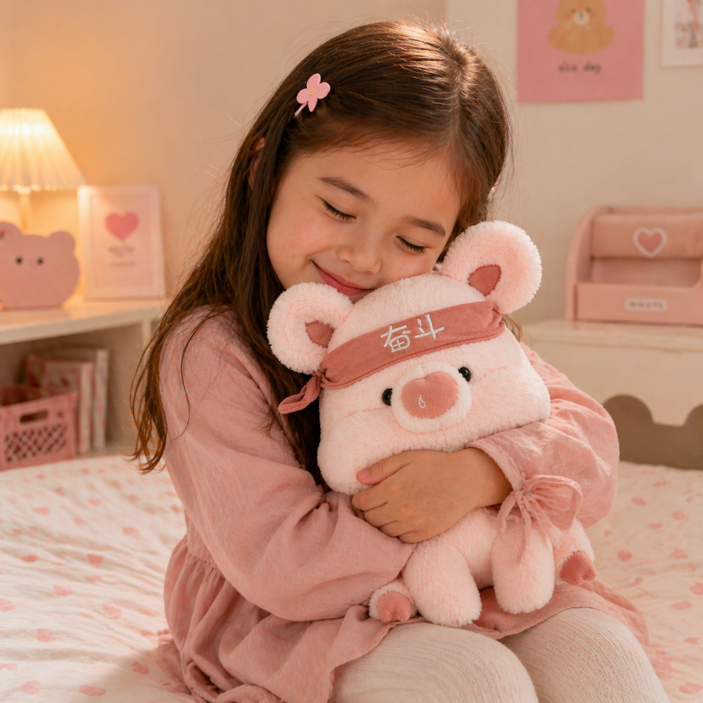 Peluche Cerdito Kawaii con Bandana
