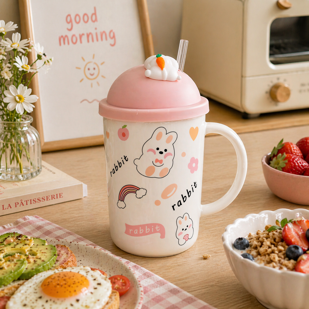 Tazón Conejitos Kawaii