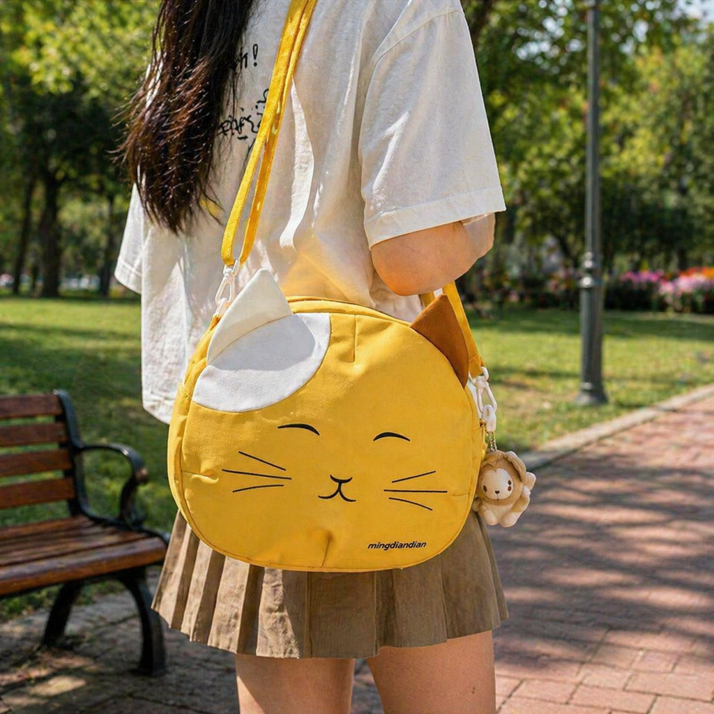 Bolso Gatito Amarillo Kawaii