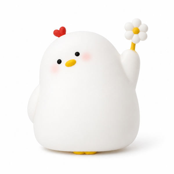 Lámpara Gallinita Kawaii LED de Silicona