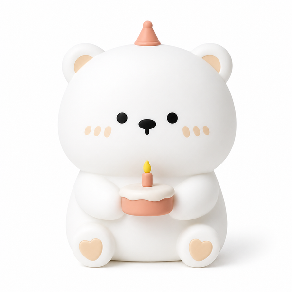 Lámpara Osito Birthday LED Kawaii