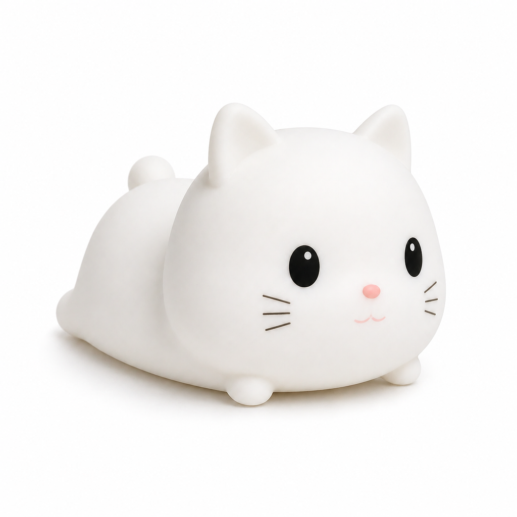 Lámpara Gatito Kawaii LED de Silicona
