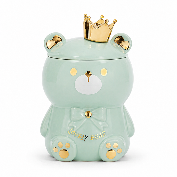 Tazón Oso con Corona Kawaii