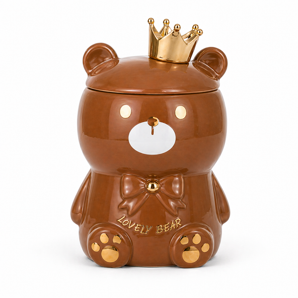 Tazón oso con corona