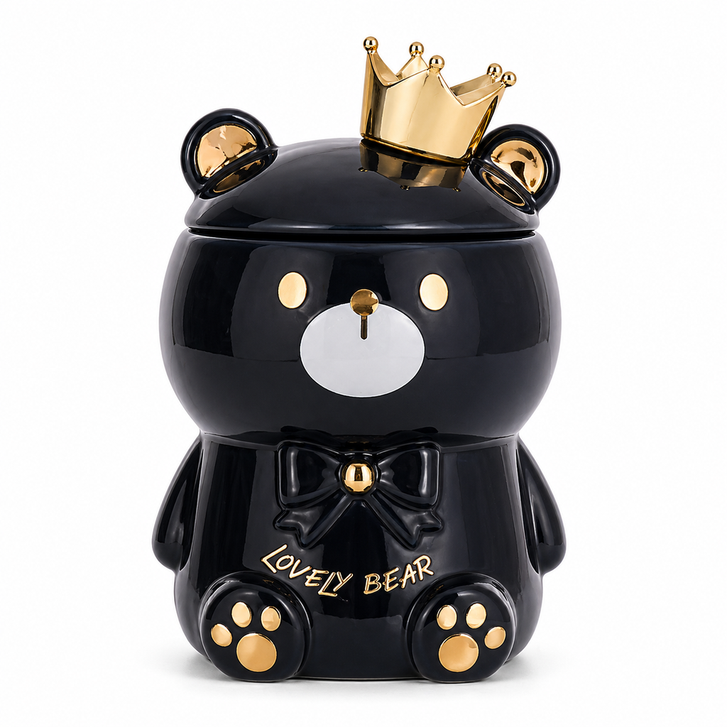 Tazón oso con corona