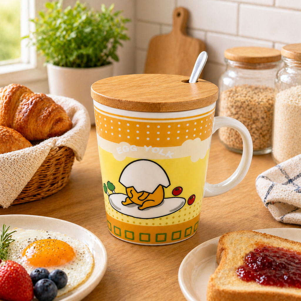 Tazón Gudetama Kawaii Huevo