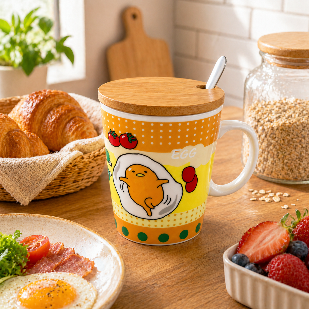 Tazón Gudetama Kawaii Huevo