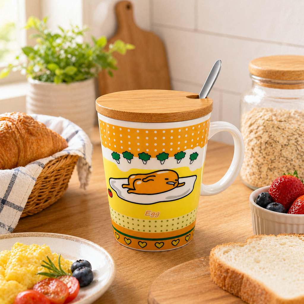 Tazón Gudetama Kawaii Huevo