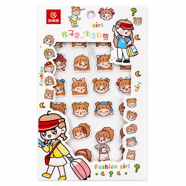 Stickers Niñita Kawaii