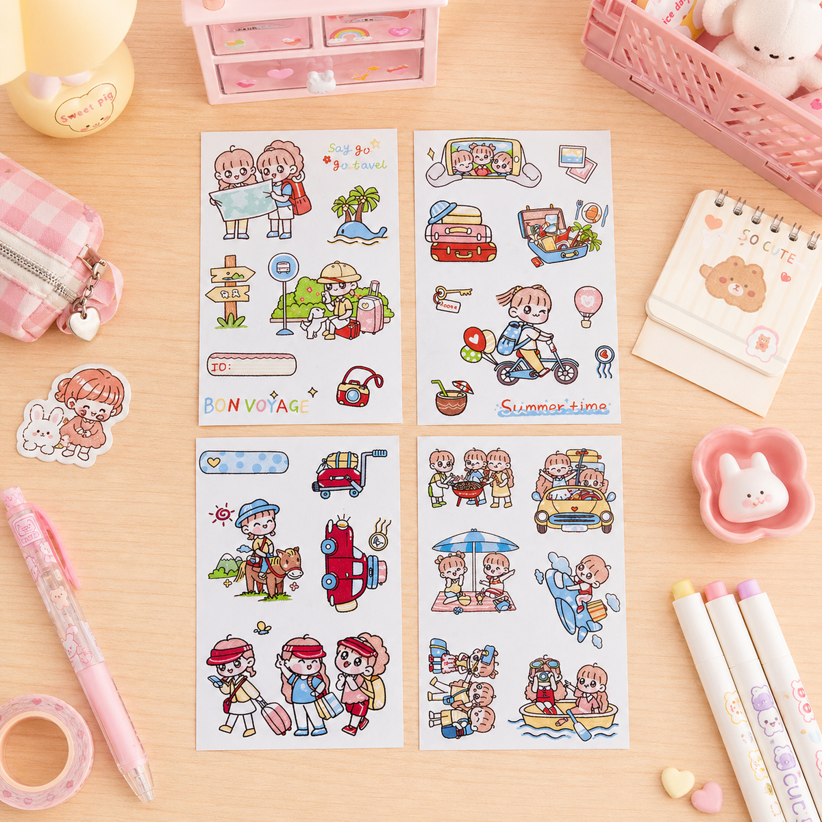 Stickers Niñita Kawaii
