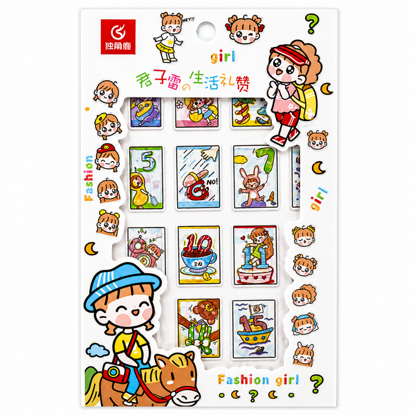 Stickers Niñita (dias)