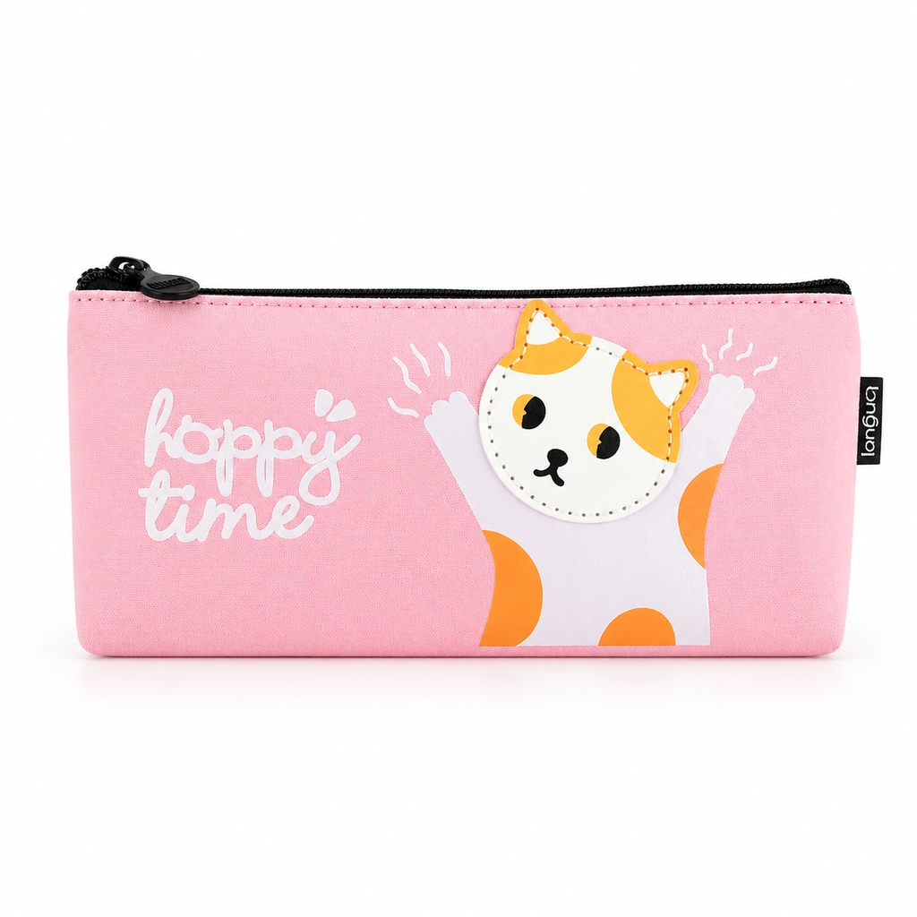 Estuche Gato Happy Time Kawaii