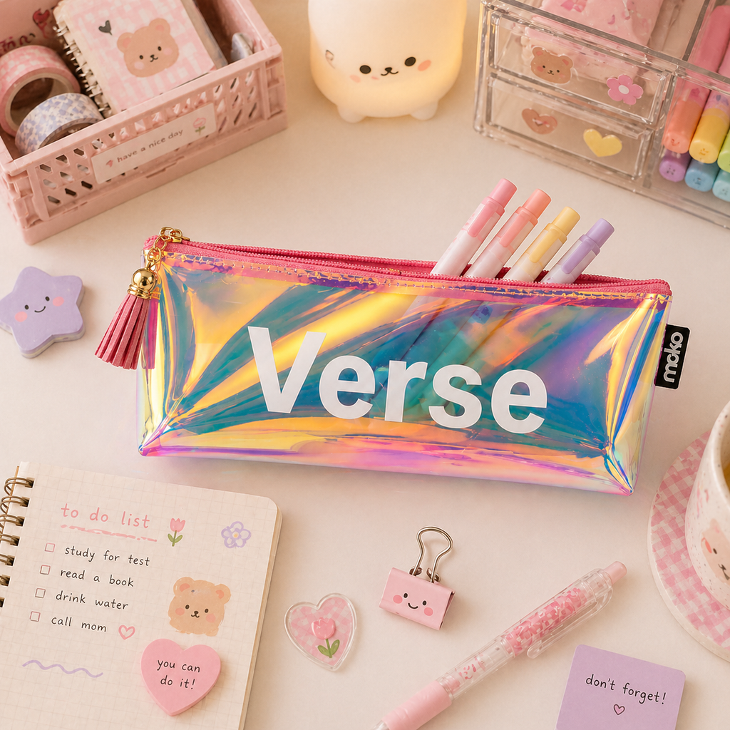 Estuche Holográfico Kawaii