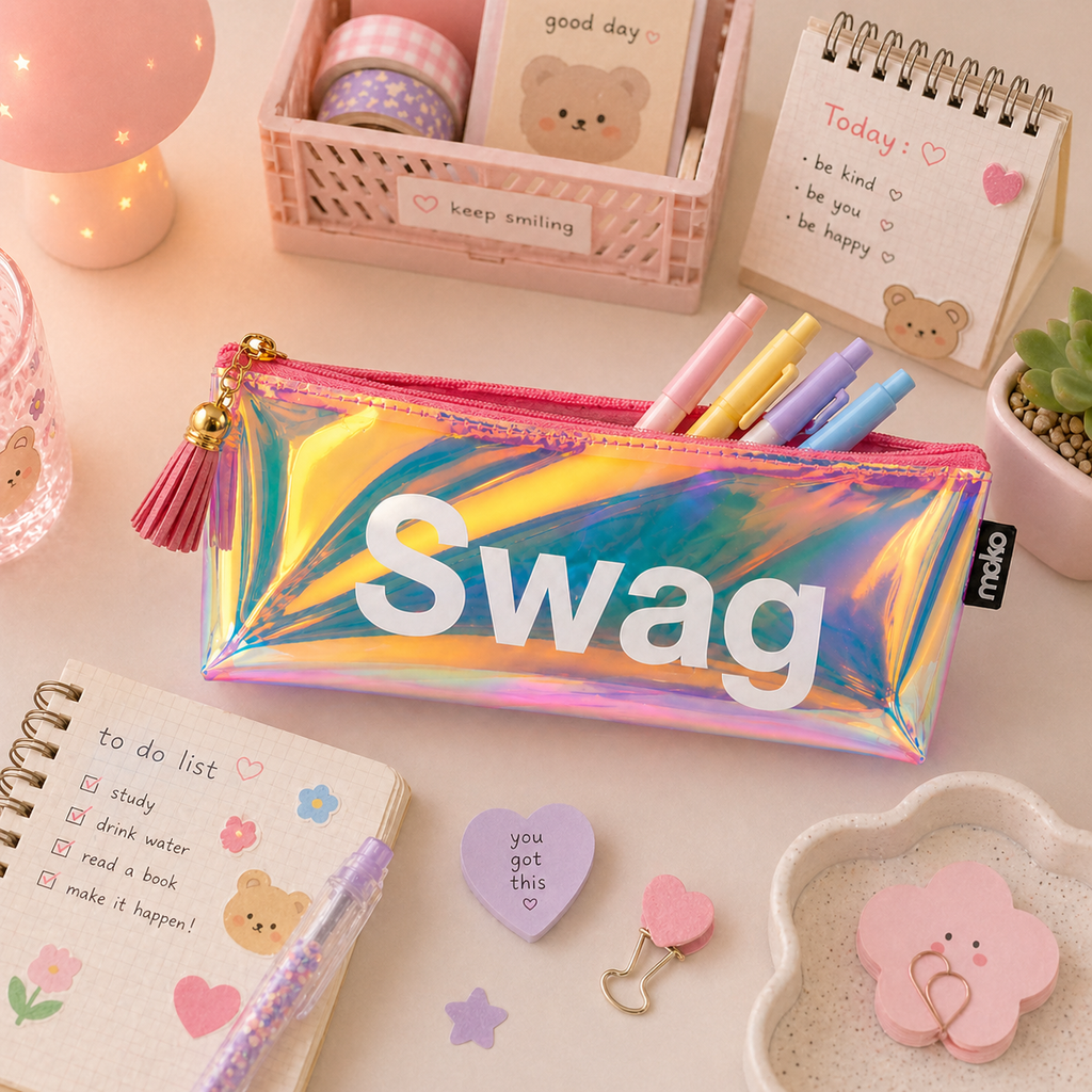 Estuche Holográfico Kawaii