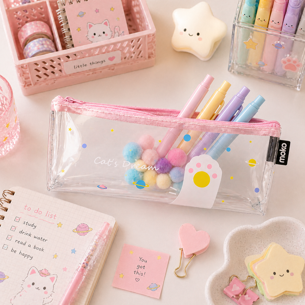 Estuche Gato Espacial Kawaii “Cat’s Dream”